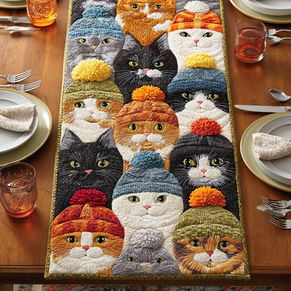 Cozy Color Catnap Quilted Table Runner NCU0NTD735