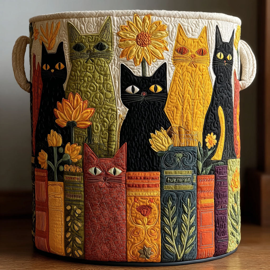 Cozy Companions Quilted Laundry Basket NCU0PTT2481