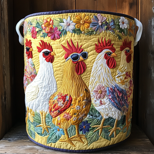 Cozy Coop Vibes Quilted Laundry Basket NCU0PTT766