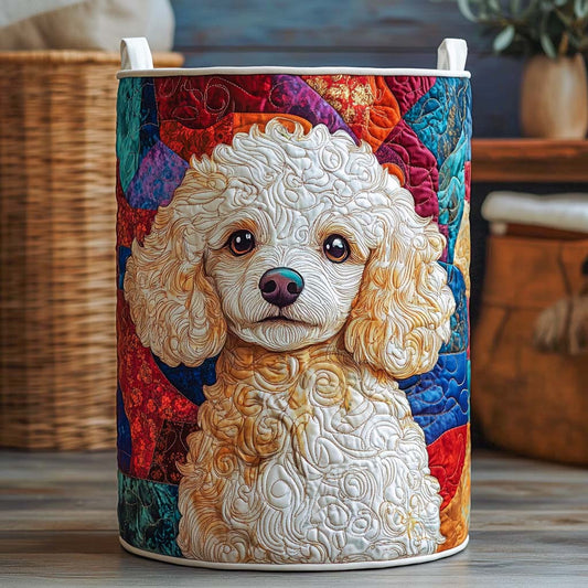 Cozy Curls Quilted Laundry Basket NCU0NXD658