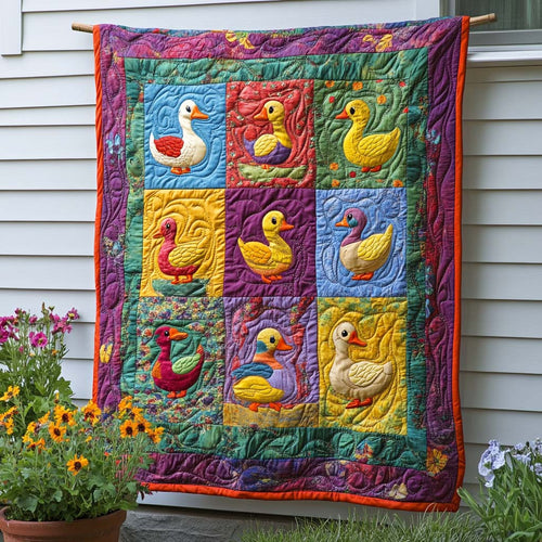 Cozy Duck Haven Quilted Blanket NCU0NNT901