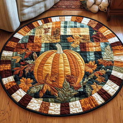 Cozy Fall Quilted Round Mat NCU0TL1376