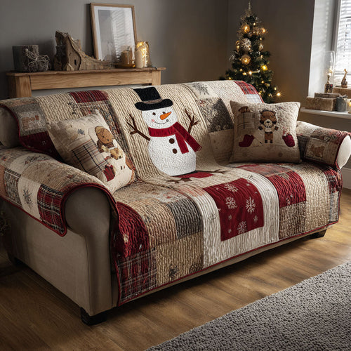 Cozy Frost Quilted Sofa Cover NCU0TV827