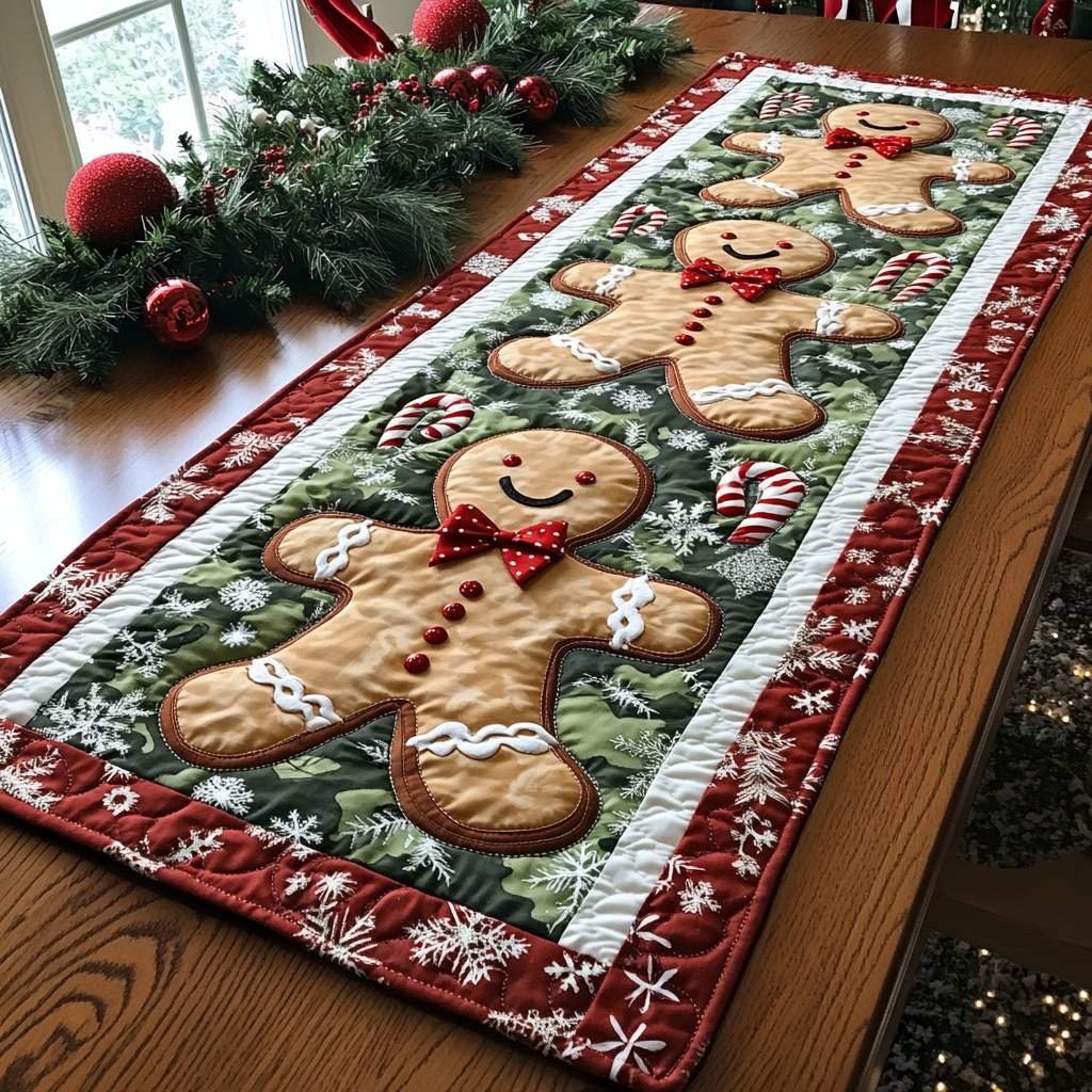 Christmas Quilted Table Runner NCU0QN059