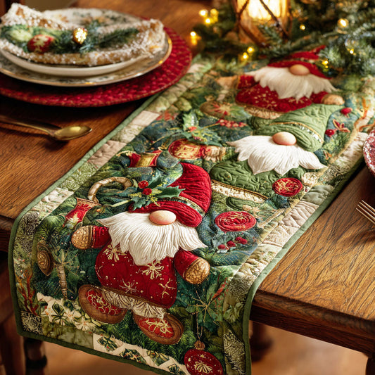 Cozy Gnome Magic Quilted Table Runner NCU0NTD474