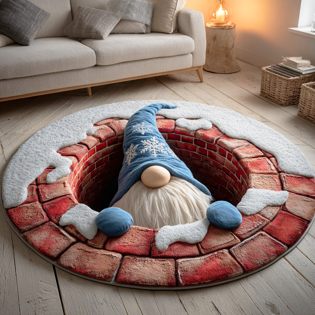 Cozy Gnome Night Round Carpet NCU0TD1280