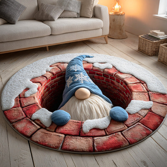 Cozy Gnome Night Round Carpet NCU0TD1280