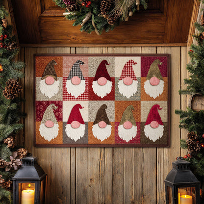 Cozy Gnome Patch Doormat NCU0TV583