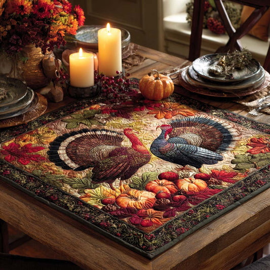 Cozy Gobble Quilted Table Topper NCU0PTT1542