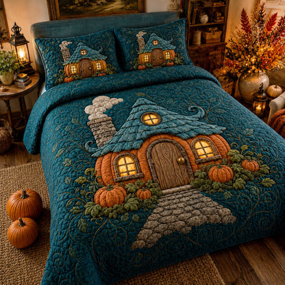 Cozy Harvest 3-Piece Quilted Bedding Set NCU0NTD2073