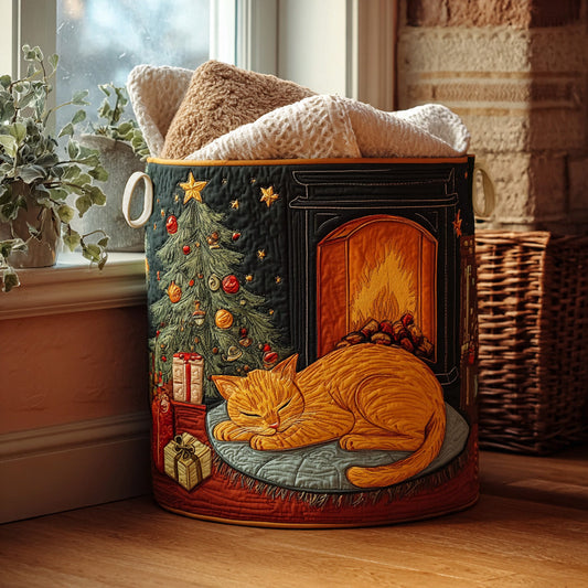 Cozy Hearth Quilted Laundry Basket NCU0PVL695