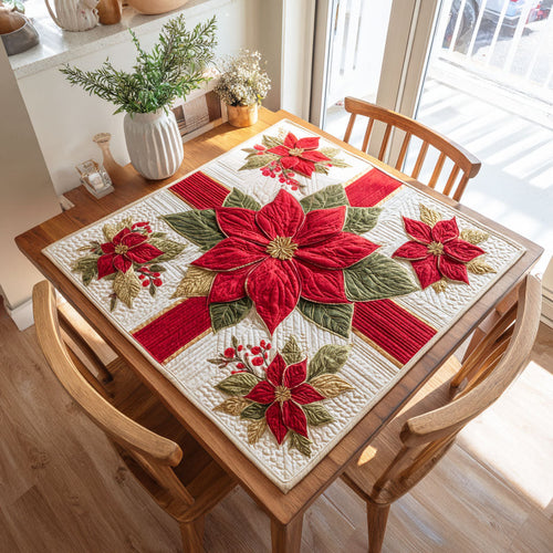 Cozy Holly Quilted Table Topper NCU0NTD258