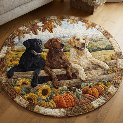 Cozy Lab Oasis Quilted Round Mat NCU0HNH1191
