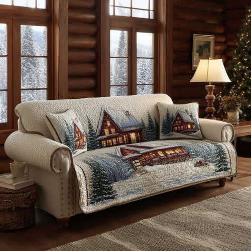 Cozy Lodge Quilted Sofa Cover NCU0DV1869