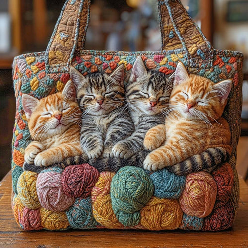 Cozy Nap Squad Quilted Tote Bag NCU0NXD607