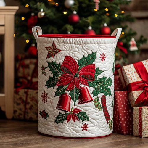 Cozy Noel Quilted Laundry Basket NCU0NXD223