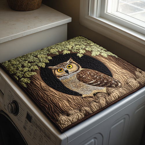 Cozy Owl Quilted Washer and Dryer Cover NCU0DDK894