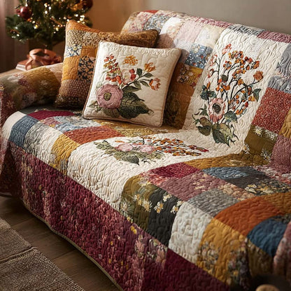 Cozy Patch Quilted Sofa Cover NCU0NNT2709