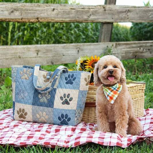 Cozy Paws Quilted Classic Tote Bag NCU0NNT3159