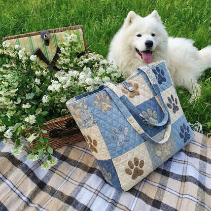 Cozy Paws Quilted Classic Tote Bag NCU0NNT3159