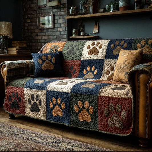 Cozy Paws Quilted Sofa Cover NCU0DV1723