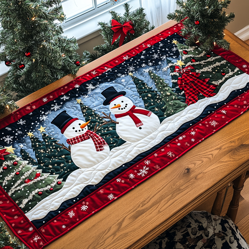 Cozy Pines Quilted Table Runner NCU0DDK1340