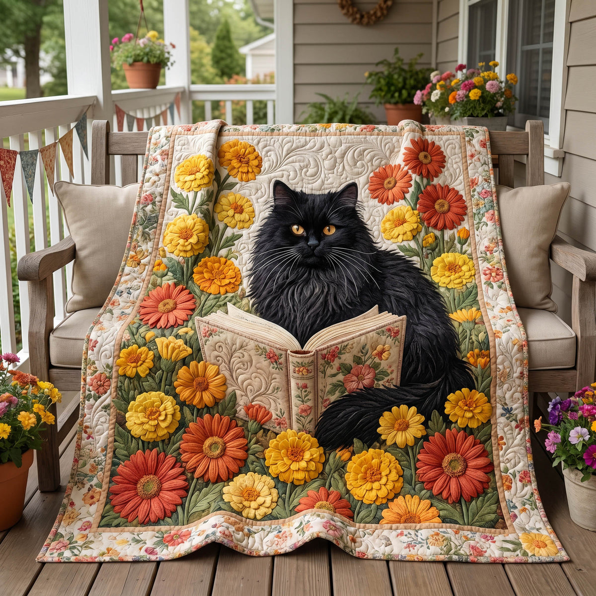 Cozy Reader Quilted Blanket NCU0NTD1948