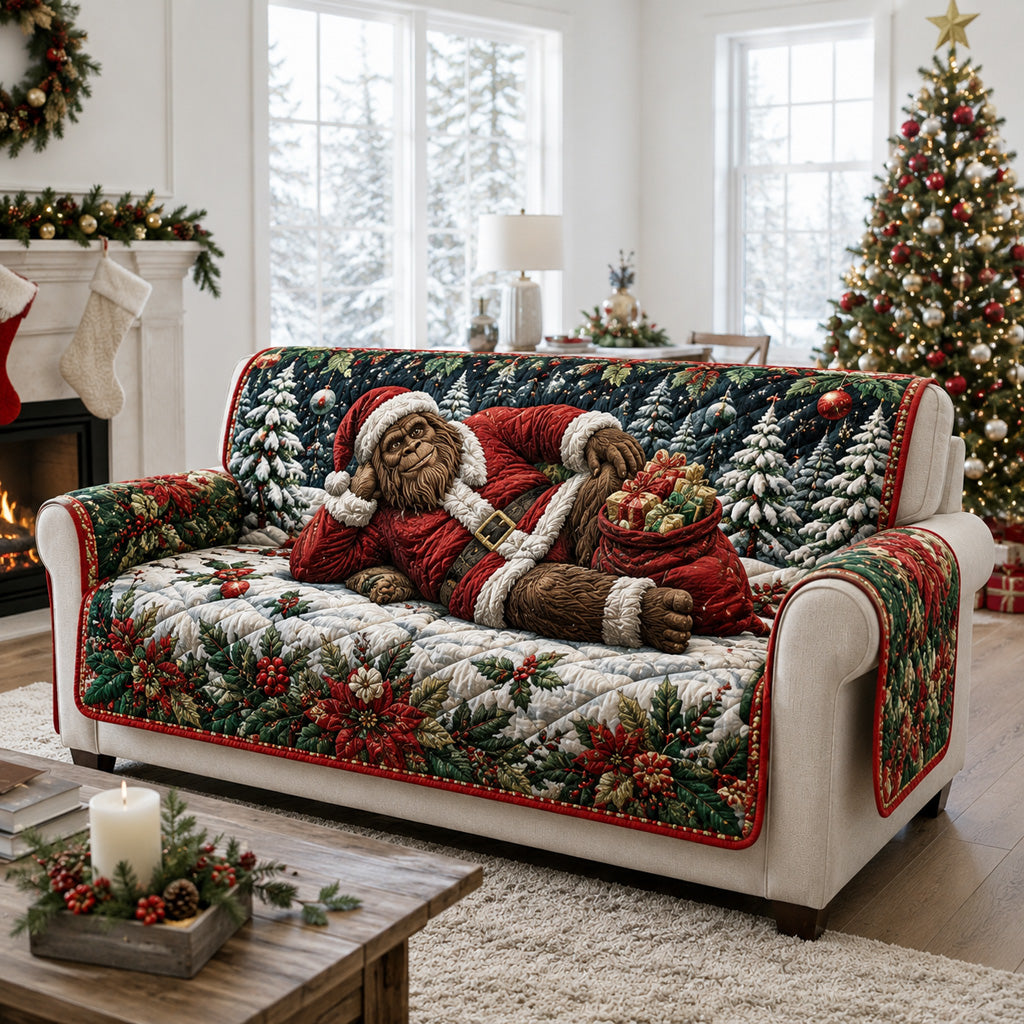 Cozy Santa Bigfoot Quilted Sofa Cover NCU0HNH1250
