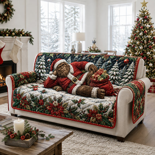 Cozy Santa Bigfoot Quilted Sofa Cover NCU0HNH1250
