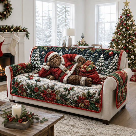 Cozy Santa Bigfoot Quilted Sofa Cover NCU0HNH1250