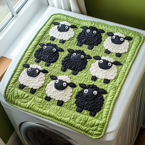 Cozy Sheep Quilted Washer and Dryer Cover NCU0DDK1806