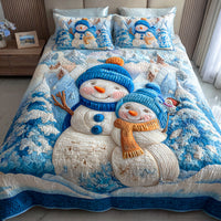 Cozy Snow Harmony 3-Piece Quilted Bedding Set NCU0NTD661