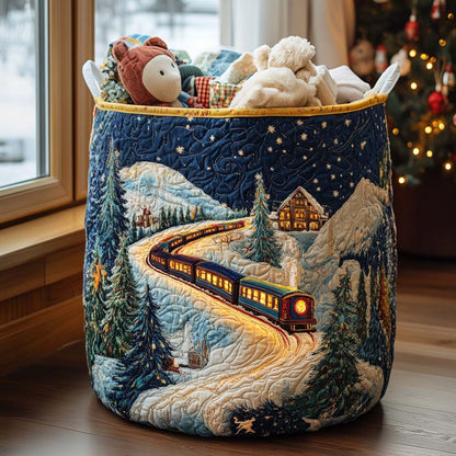 Cozy Train Quilted Laundry Basket NCU0NNT1643