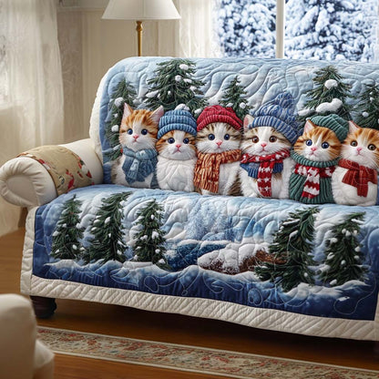 Cozy Whisker Quilted Sofa Cover NCU0NNT2255