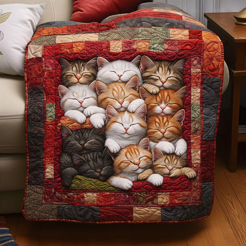 Cozy Whiskers Quilted Blanket NCU0PTT1407