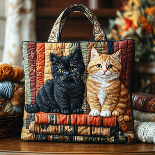 Cozy Whiskers Quilted Tote Bag NCU0NTD1277