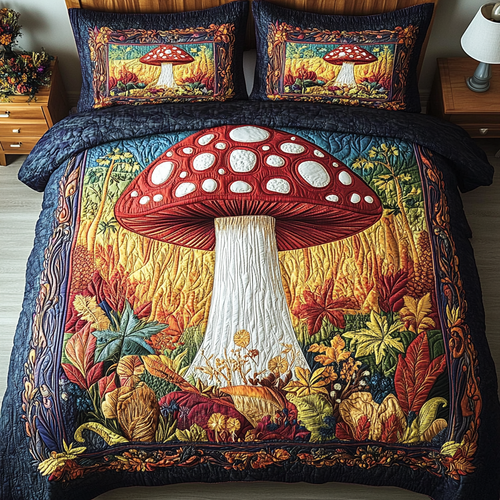 Cozy Wonderland 3-Piece Quilted Bedding Set NCU0NVH105