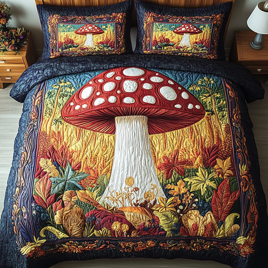 Cozy Wonderland 3-Piece Quilted Bedding Set NCU0NVH105