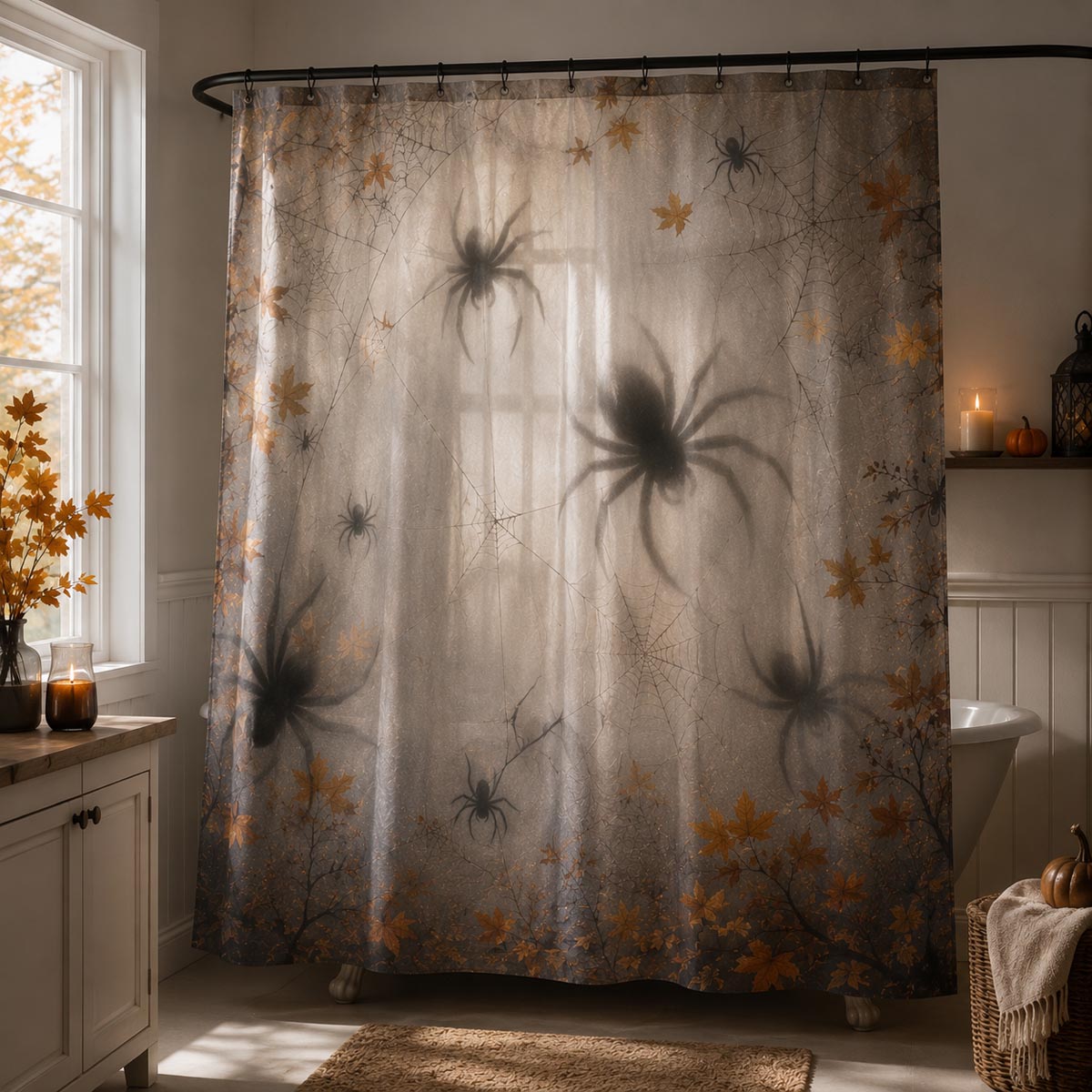 Crawling Shadows Shower Curtain NCU0DV2253