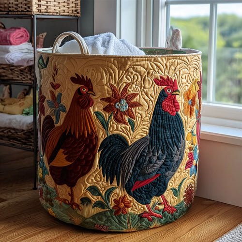 Crazy Beak Squad Quilted Laundry Basket NCU0PTT1659