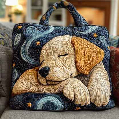 Cream n Honey Labrador Quilted Tote Bag NCU0LDH107