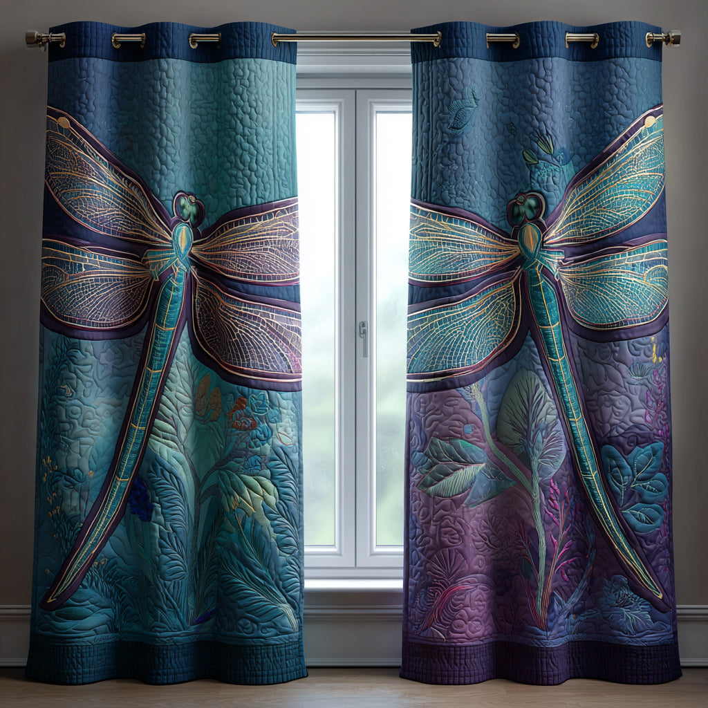 Creek Dragonfly Quilted Curtains NCU0HNH609