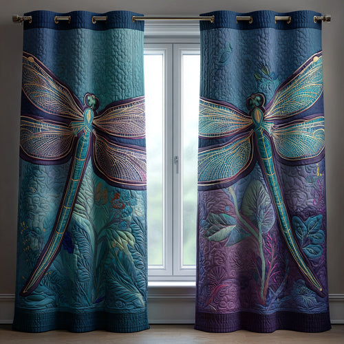 Creek Dragonfly Quilted Curtains NCU0HNH609