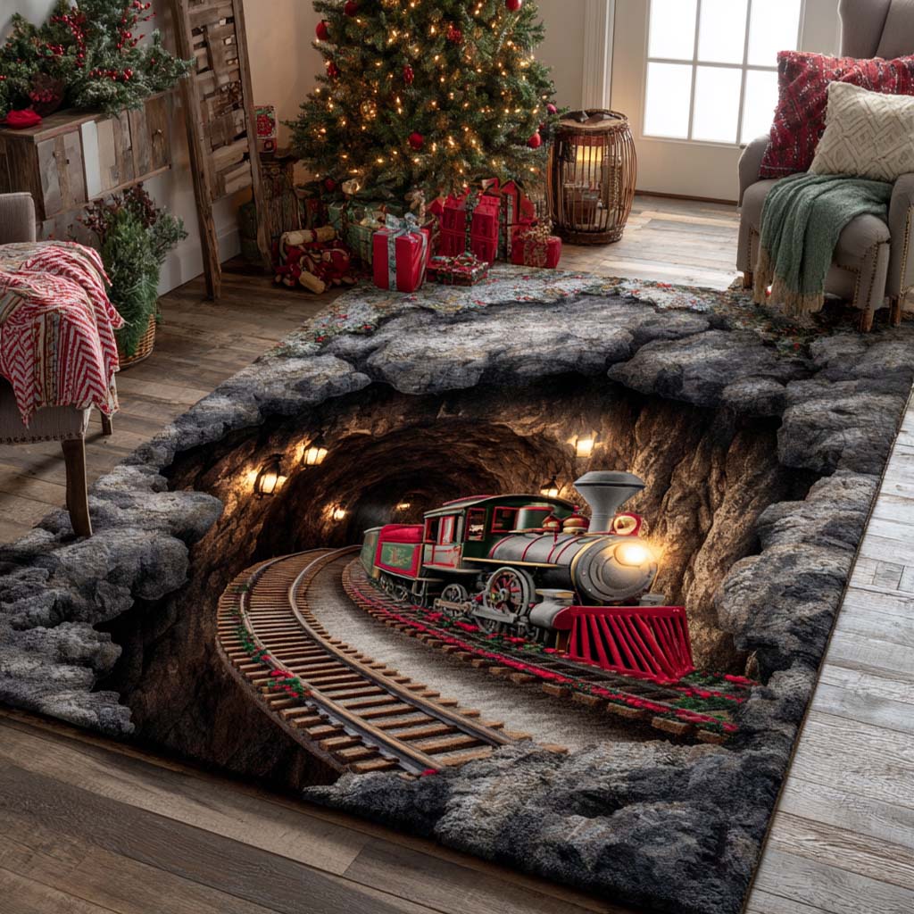 Crimson Express Tunnel Area Rug NCU0NXD839