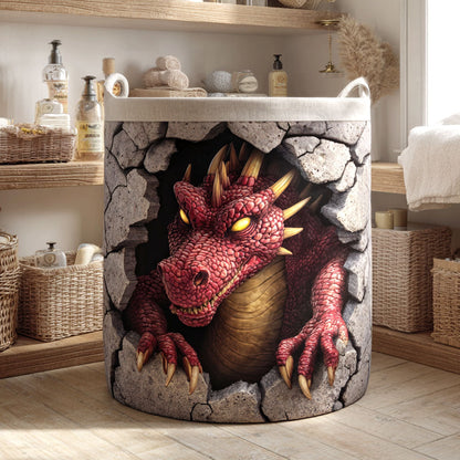 Crimson Flame Quilted Laundry Basket NCU0NTV787