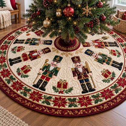 Crimson Guard Christmas Quilted Tree Skirt NCU0NTD2305