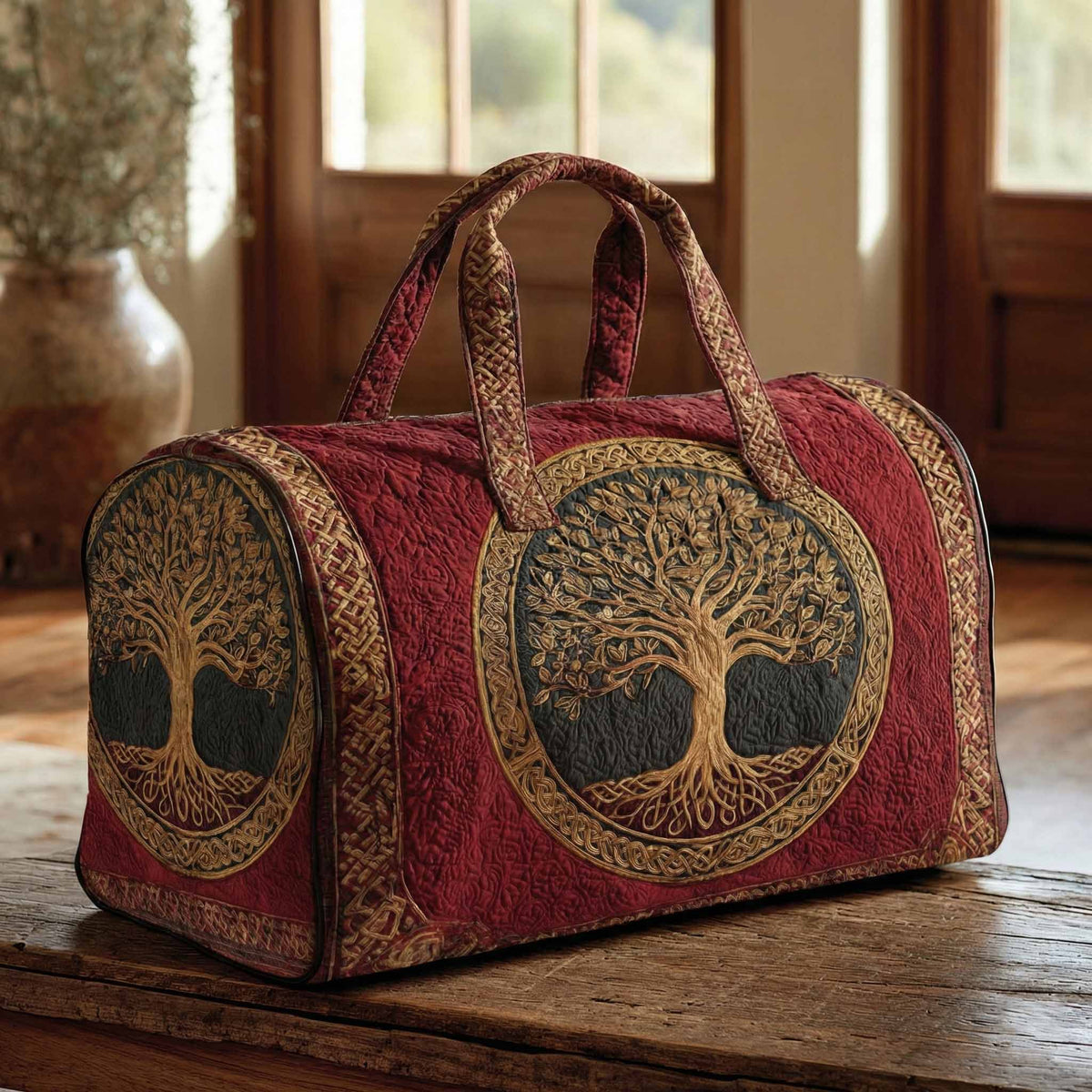 Crimson Legacy Quilted Duffle Bag NCU0NXD1588