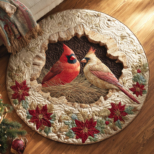 Crimson Nest Quilted Round Mat NCU0NTV680
