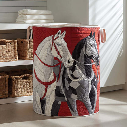 Crimson Pair Quilted Laundry Basket NCU0NXD424