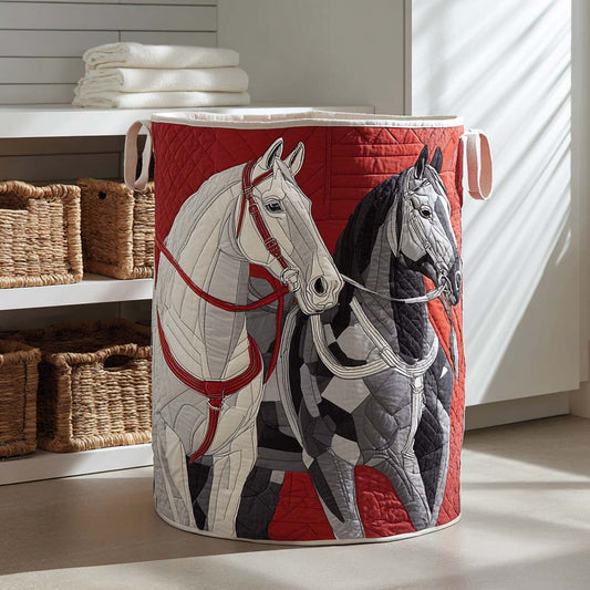 Crimson Pair Quilted Laundry Basket NCU0NXD424